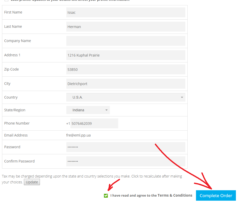 Het registratieformulier invullen