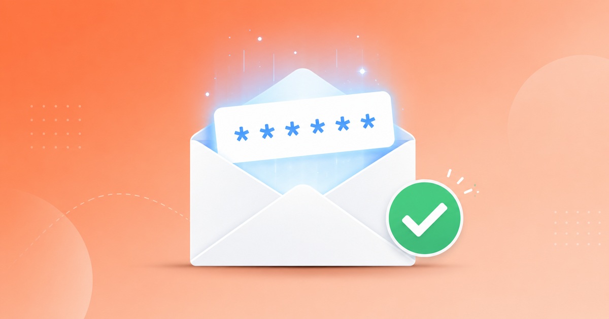 Verificatiecodes ontvangen met een e-mailgenerator